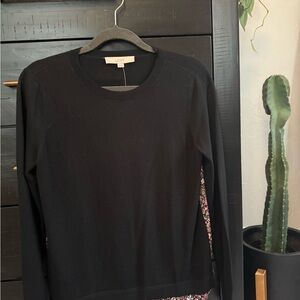 LOFT Black Sweater Shirt NWT